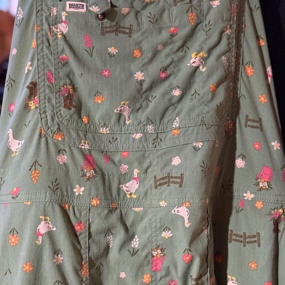 Duluth Trading Green Patterned Plus Sized Overalls - Picture 2 of 3